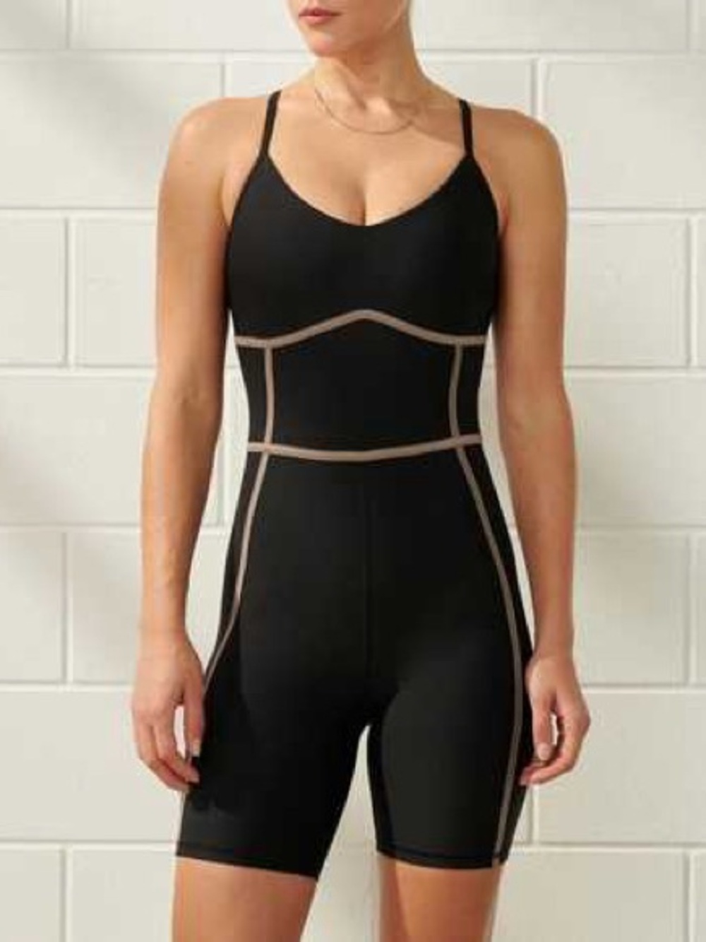 Abercrombie & Fitch YPB Sculptlux Romper Bodysuit - small